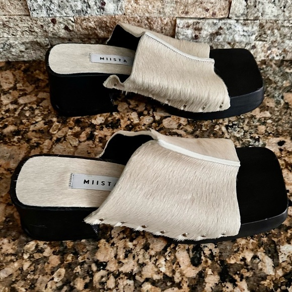 Miista Authentic Leather Clogs with Studded Strap - Picture 10 of 15